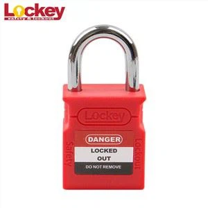 ความปลอดภัย 25 มม. เหล็กสั้นกุญแจมือล็อค Tagout กุญแจล็อค